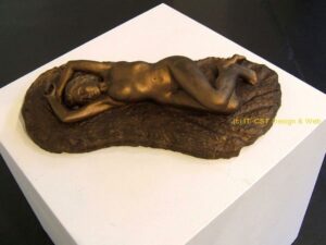 Sculpture of lying beauty, New Zealand;