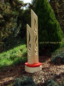 Sculpture at the Sculpture Park in Matangi, New Zealand;