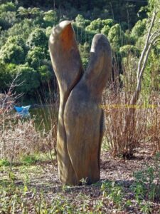 Sculpture at the Sculpture Park in Matangi, New Zealand;