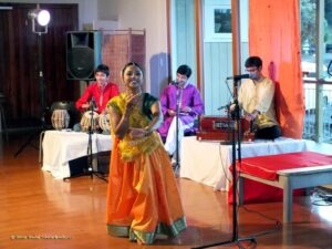 Classical Indian dance performance at the Blockhouse Bay Boat Club