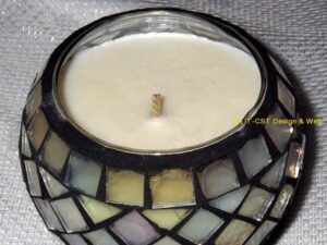 Mosaik motive Soy wax candle;