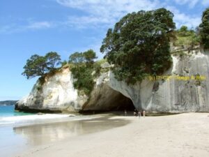 Hahai beach, New Zealand;
