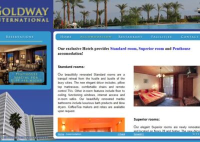 Goldway International Accommodation page;