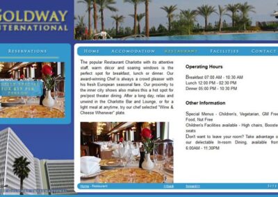 Goldway International Restaurant page;