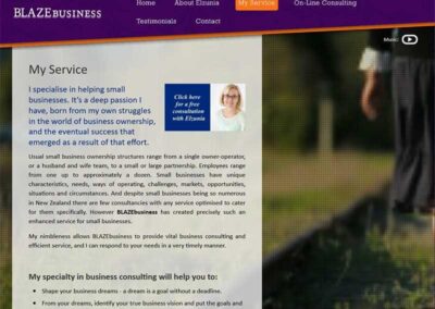 BLAZEbusiness My Services page