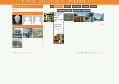 Cook Sargisson & Pirie work page first version
