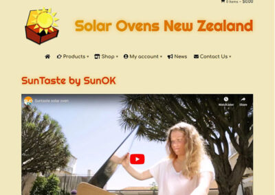 Solar Ovens New Zealand - SunOK page