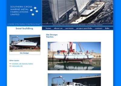 Southern Cross Marine Metal Fabrication website project