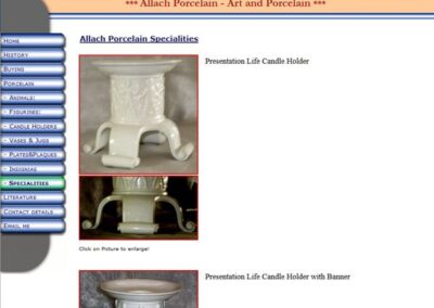 Allach Porcelain Specialities page;