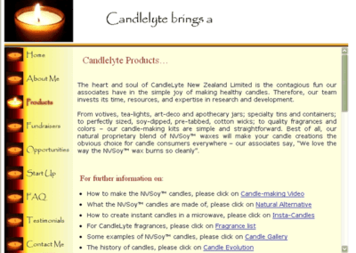 Candlelyte Products page;