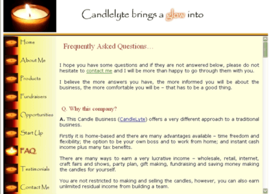 Candlelyte FAQ page;