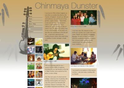 Chinmaya Dunster website Bio page