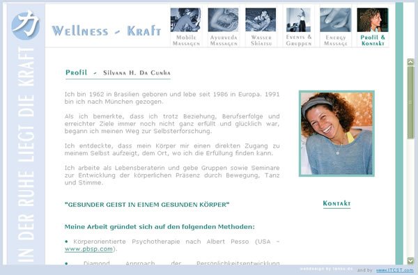 Wellness Kraft About page;